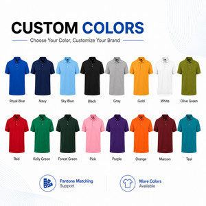 Polo en coton peigné 200G pour homme avec logo personnalisé, respirant, décontracté, pour le golf ou les équipes, vente en gros, tailles S-4XL, bleu roi - Product Image 2