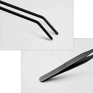 Straight/CurveStainless Steel Non-slip Tweezers Scissors <strong>Aquarium</strong> Live Plant Grass Fish Tank Shrimp Reef <strong>Maintenance</strong> Tools - Product Image 3