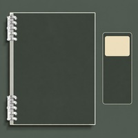 Carnet à spirales A4, reliure à la colle froide, journal bicolore, planificateur d'études personnalisable, utilisation au bureau ou à l'école