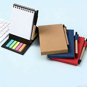 Multifunctional Desktop Stand-up Spiral Notebook Set <b>Pen</b> Colorful Sticky Notes Assorted <b>Colors</b> Office Daily Note-taking - Product Image 5