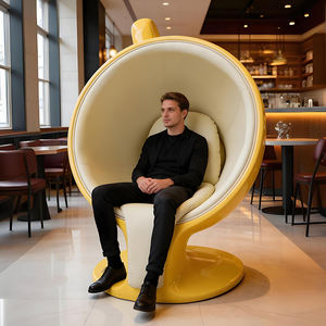 Fiberglass Coffee Cup Shape Single Leisure Lounge <b>Chair</b> Modern Design Durable Customized Color Apartment Outdoor Use - Product Image 3