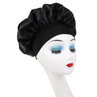 En gros : Bonnets et foulards en satin, Bonnet de nuit en satin à large bande, Turban en soie, Bonnets élastiques pour cheveux bouclés, Bonnets en satin pour femme