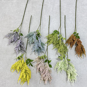 Meiyu Craft Flower Factory Fleurs séchées Evening Mist à 2 tiges 30cm-100cm pour décoration intérieure et arrangements floraux de mariage - Product Image 2
