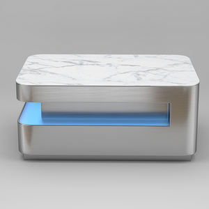 שולחן בר מפלדה זוהרת ישירות מהמפעל לשימוש במועדוני קריוקי ומועדוני לילה - עיצוב מודרני הניתן להתאמה אישית - Product Image 3