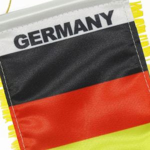 ธงสามเหลี่ยมเยอรมันพิมพ์ลายดิจิทัลโลโก้ตามสั่ง สำหรับแขวนกระจกมองหลังรถยนต์และตกแต่งบ้าน - Product Image 2