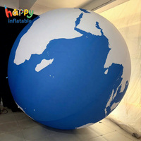 Modèle de ballon lunaire gonflable réaliste, sculpture de planète lunaire à gonfler pour musée scientifique et décoration d'événements nocturnes