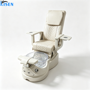 KISEN King Thron Luxury Heating Pedicure Furniture Pipeless Nail Salon Manicure Set No Plumbing Foot Spa Pumbless Pedicure <b>Chair</b> - Product Image 4