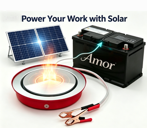 Estufa Eléctrica Solar Amor de 12V: Cocina en Cualquier Lugar con Energía Solar y Batería Renovables - Product Image 5