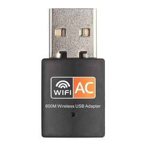 Ac 600Mbps 2.4G/5Ghz Netwerkkaart Wifi Dongle Usb 2.0 Wifi Adapter Voor Pc Laptop Computer