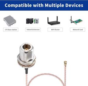 Cable de Conexión Mini PCI UFL a Tipo N Hembra de 10 cm RG178 para Tarjeta WiFi - Product Image 4