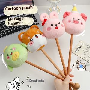 Oso de peluche súper suave, martillo pequeño, cuello y hombro, meridiano, lindo martillo de dibujos animados, herramienta de masaje - Product Image 3
