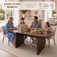 Table à manger ronde moderne extensible et pliable de 55 à 70,8 pouces pour 4 à 8 personnes avec plateau rabattable intégré