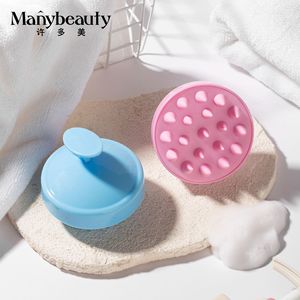 <span class=keywords><strong>Brosse</strong></span> en Silicone pour Shampooing et Massage Capillaire, Soin du Cuir Chevelu, Nettoyage de la Tête, Peigne de Douche, <span class=keywords><strong>Brosse</strong></span> Corporelle Ronde Portable - Product Image 4
