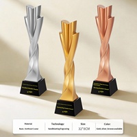 Trophée en résine personnalisable gratuit, médaille créative irrégulière or, argent, bronze, modèle 1025, pour les employés exceptionnels des entreprises