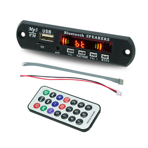 DC 5V 12V 50W amplificateur MP3 décodeur carte BT5.0 voiture lecteur MP3 USB Module d'enregistrement FM AUX <span class=keywords><strong>Radio</strong></span> pour haut-parleur mains libres - Product Image 4