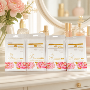 Toallitas Húmedas Femeninas CHINOISERIE al por Mayor, Paquete de 10 Unidades, Diseño de Peonía y Grulla Dorada, Envueltas Individualmente - Product Image 3