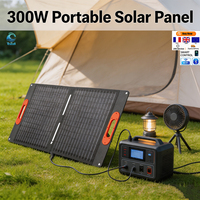 Panneau solaire monocristallin pliable Trucell 300W avec 36 cellules, chargeur portable d'extérieur pour station d'alimentation