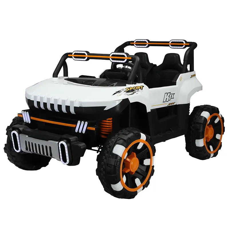 New design Ride-on Cars off-road Big wheels Car for Kids 2 seats 4 Power 12V Battery Remote Control Toy Children Electric Car