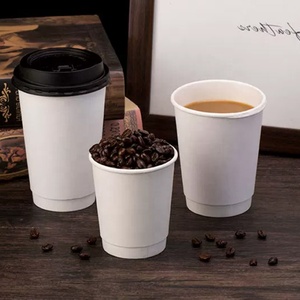 Gobelets écologiques pour boissons chaudes, gobelets en papier compostables, gobelets en papier biodégradables jetables avec couvercles - Product Image 4