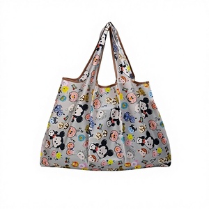 Sac de courses de supermarché à motif de dessin animé, écologique, portable, pliable, grande capacité, en PLA, sac cadeau, vente en gros - Product Image 1
