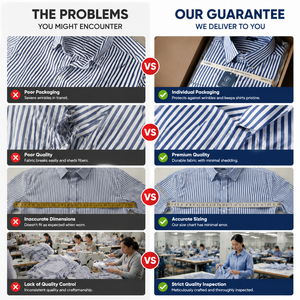 Nuova Camicia a Righe da Uomo, Manica Lunga, Stile Business Casual, Antipiega, Vestibilità Slim - Product Image 4