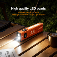 Torcia Ricaricabile USB 1000+ Lm, Impermeabile IP65, in Lega di Alluminio, Lunga Portata, Alta Luminosità, per Pesca e Campeggio, con Luce UV 395