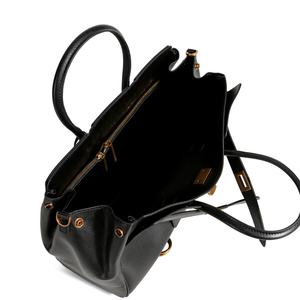 Bolso de Mano Negro de Moda 2026, Bolso Tote Pequeño de Cuero Vacuno de Primera Capa <span class=keywords><strong>para</strong></span> <span class=keywords><strong>Mujer</strong></span>, Estilo de Diseñador de Lujo, Bolso de Hombro - Product Image 6