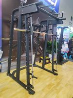 Dinuo Machine Smith Réglable, 45 Poteaux Verticaux, Rails Triples 90/70/50, Roulements Silencieux, Barres à Gravité Zéro, pour Squats et Entraînement à Domicile