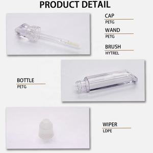 Tube de brillant à lèvres à marque privée 6,5 ml Contenant vide transparent avec applicateur pour cosmétiques en gros - Product Image 6