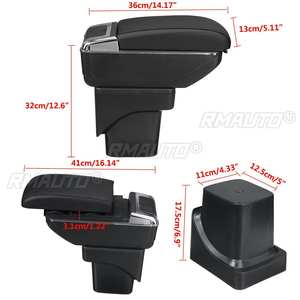 Reposabrazos para Coche Ford Focus 2 MK2 2005-2011, Consola Central con Caja de Almacenamiento, Soporte de Cuero, 7 Puertos USB, Cenicero y Portavasos - Product Image 6