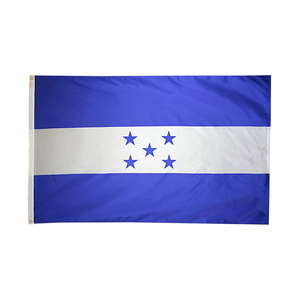 Cổ phiếu bán buôn lụa Màn hình in ấn 100% polyester 3X5FT Honduras cờ quốc gia - Product Image 1