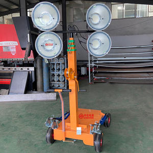 Torre de Iluminación LED de 1000W en Oferta, Generador Portátil de Diésel/Gasolina con Carro y Carretilla - Product Image 6