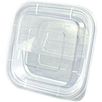 Récipient de nourriture carré jetable en plastique sûr pour micro-ondes Conteneurs de préparation de repas livraison Récipients de nourriture en plastique avec couvercles à emporter