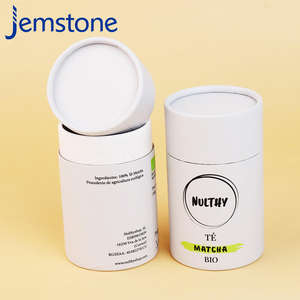 Emballage personnalisé de boîte-cadeau en carton écologique pour poudre de matcha, tube en papier kraft avec feuille d'aluminium de qualité alimentaire - Product Image 4