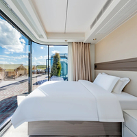 Maison modulaire de luxe de haute technologie, portable, multi-scénarios, étanche, capsule de vie, villa mobile