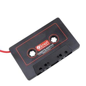 Convertidor de casete de coche de nuevo estilo de audio para teléfono móvil <span class=keywords><strong>Mp4</strong></span>/Mp3 negro de cinta barata personalizada - Product Image 1