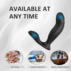 Усовершенствованный силиконовый вибратор-массажер для простаты, водонепроницаемый (IPX7), тихий, для дискретного использования, для личного ухода за собой. - Product Image 2