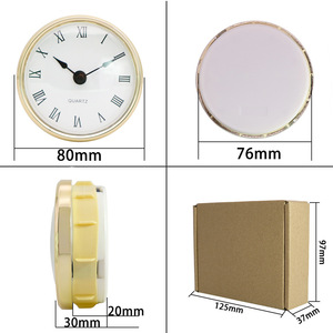 Movimento per Orologio al Quarzo Analogico da 80mm con Accenti in Cristallo, Design Moderno e Minimalista per Orologi Decorativi - Product Image 3