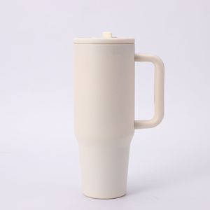 Superventas, vaso hidráulico de acero inoxidable de doble pared de 40oz, jarra de agua de viaje al vacío, tapa con asa, Pajita plegable, caliente, sin derrames - Product Image 6