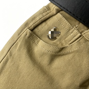 Pantalones de Pierna Recta a Media Pierna para Niños con Cinturón, Pantalones Casuales Cómodos para Uso Diario, Personalización Disponible - Product Image 5