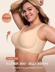 Reggiseni push-up personalizzati OEM con logo, reggiseni senza fili e senza cuciture da donna, <span class=keywords><strong>bralette</strong></span> a copertura totale, reggiseni comodi senza ferretto - Product Image 2