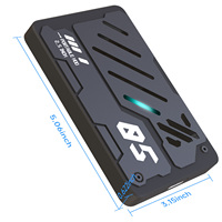 Hard Drive Eksternal Portabel 2.5 Inch RGB Tipe Baru Antarmuka Tipe C HDD Kapasitas 500GB 750GB 1TB untuk Komputer