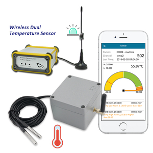 Controlador de temperatura ambiente Registrador de datos de temperatura dual inalámbrico Grabador de datos de temperatura dual inalámbrico de 64 canales - Product Image 4