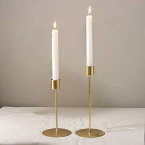 Sang Trọng Vàng Đen nến chủ sở hữu mantel candlestack kim loại taper người giữ ngọn nến cho đám cưới Tabletop trang trí nội thất - Product Image 1