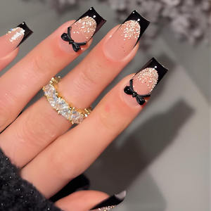 Uñas postizas de gel suave X Press-on, <span class=keywords><strong>cortas</strong></span>, de color sólido, efecto ojo de gato, almendradas, para pegar, puntas de gel para manicura. - Product Image 6