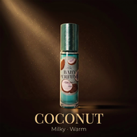 Huile de parfum EDP unisexe en roll-on 10 ml, parfum d'ambiance Lait, Amandes, Noix de Coco, Vanille, Bois de Santal, Musc, Marque Privée