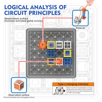 Jeu éducatif multifonctionnel 2 en 1 pour enfants : labyrinthe, circuit logique, module STEM, puzzle d'apprentissage