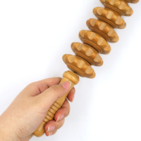 Bâton de massage en bois de lotus naturel, masseur corporel pour tissus profonds, outil de récupération musculaire pour le dos, les jambes, les pieds, SPA, thérapie de bien-être