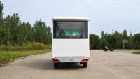 Bus touristique blanc 8-11 places à vitesse lente avec portes, mini bus pour les endroits pittoresques, transport de passagers avec climatisation