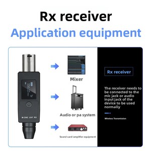Sistema <span class=keywords><strong>Adaptador</strong></span> XLR Inalámbrico XTUGA M-ONE, Transmisor y Receptor Multifuncional, Micrófono Dinámico, Mezclador <span class=keywords><strong>de</strong></span> Audio, Sistema PA - Product Image 4